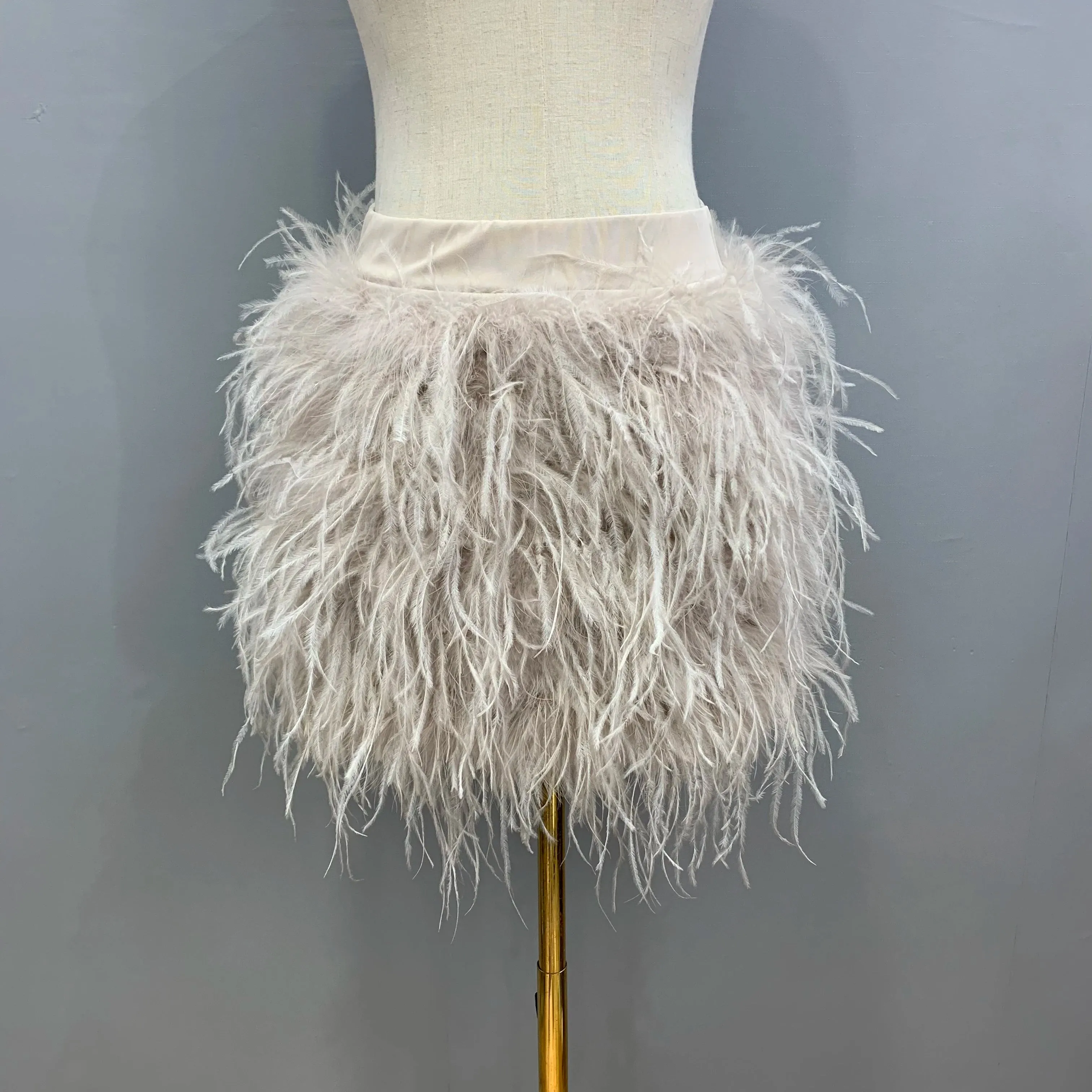 Mya - Ostrich Feather Skirt