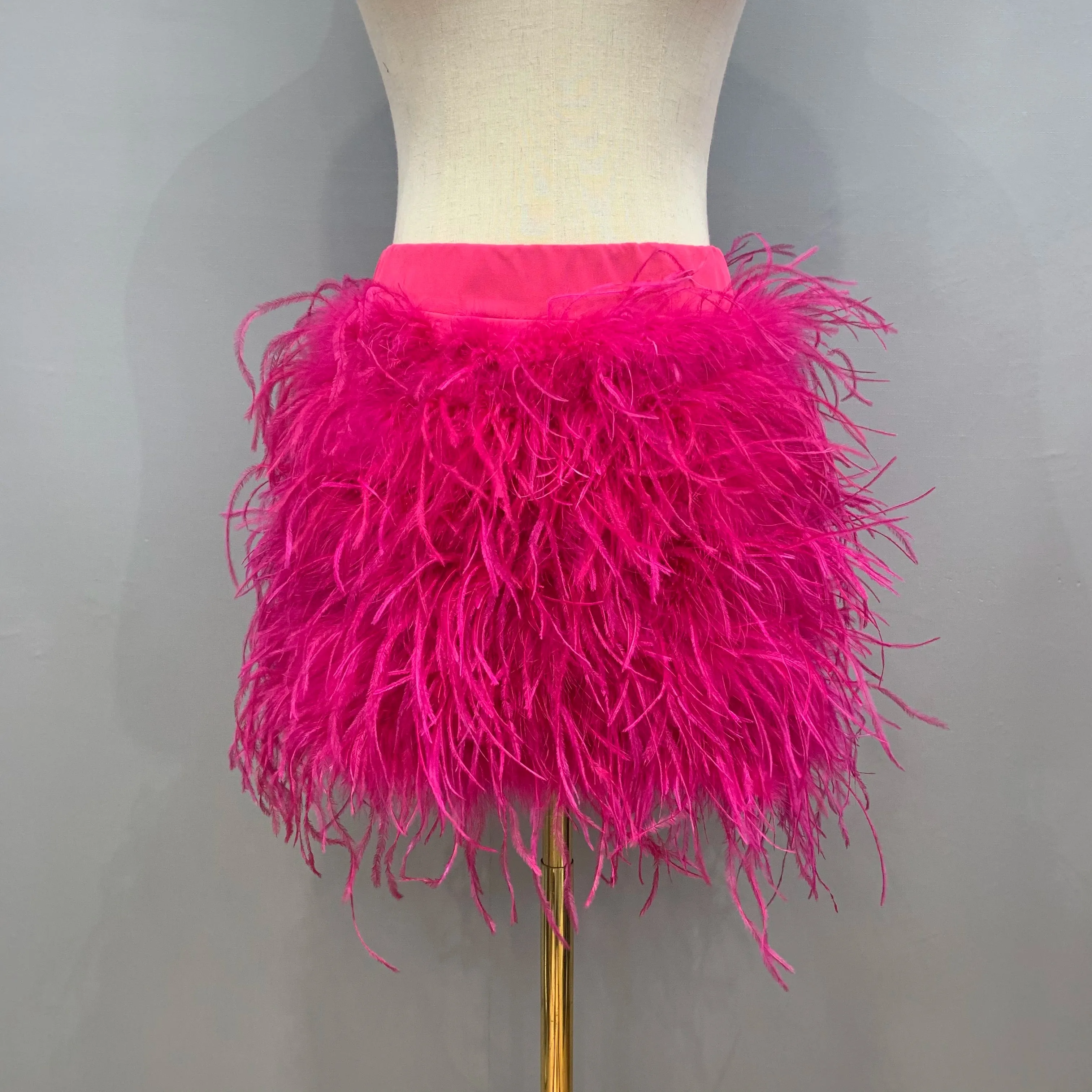 Mya - Ostrich Feather Skirt
