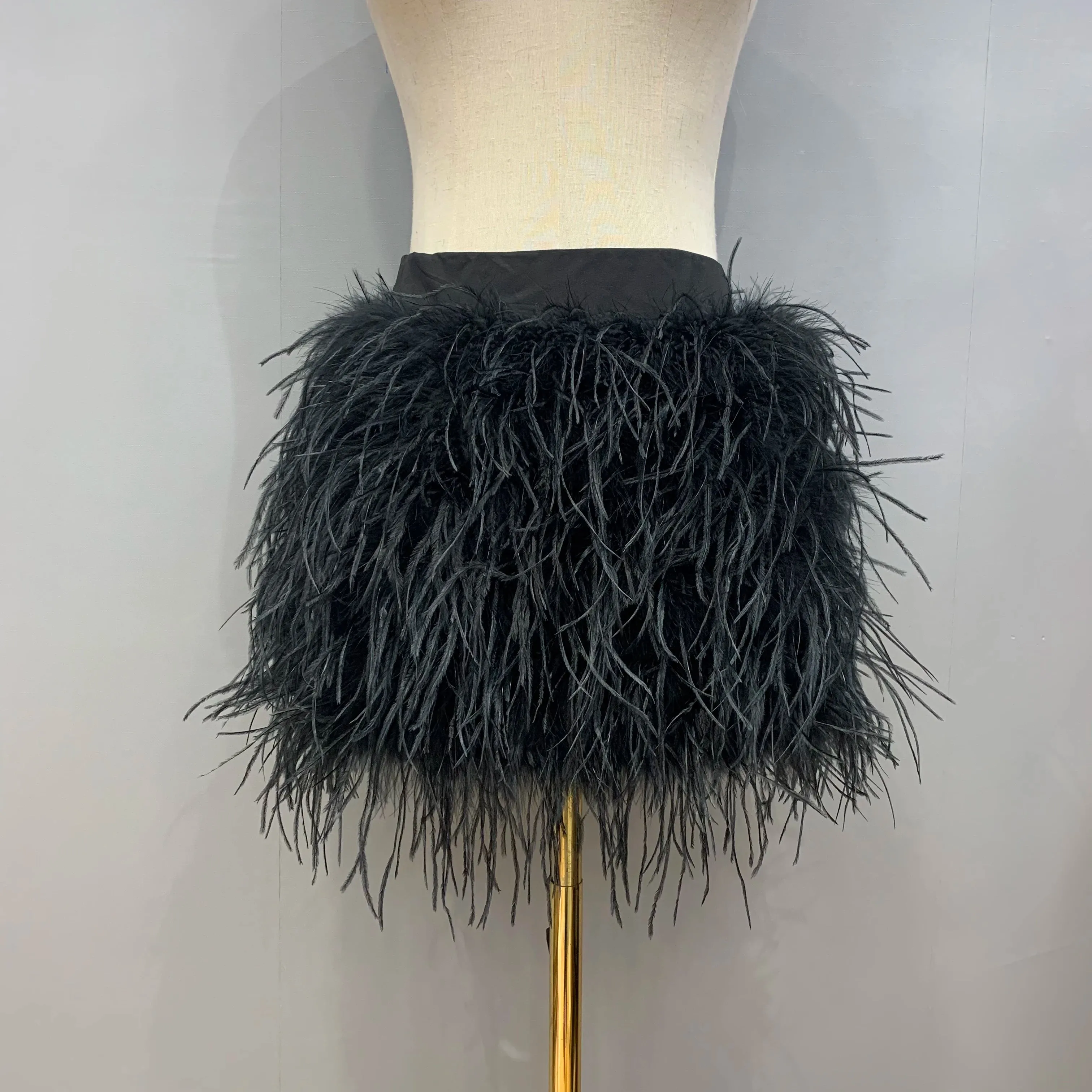 Mya - Ostrich Feather Skirt
