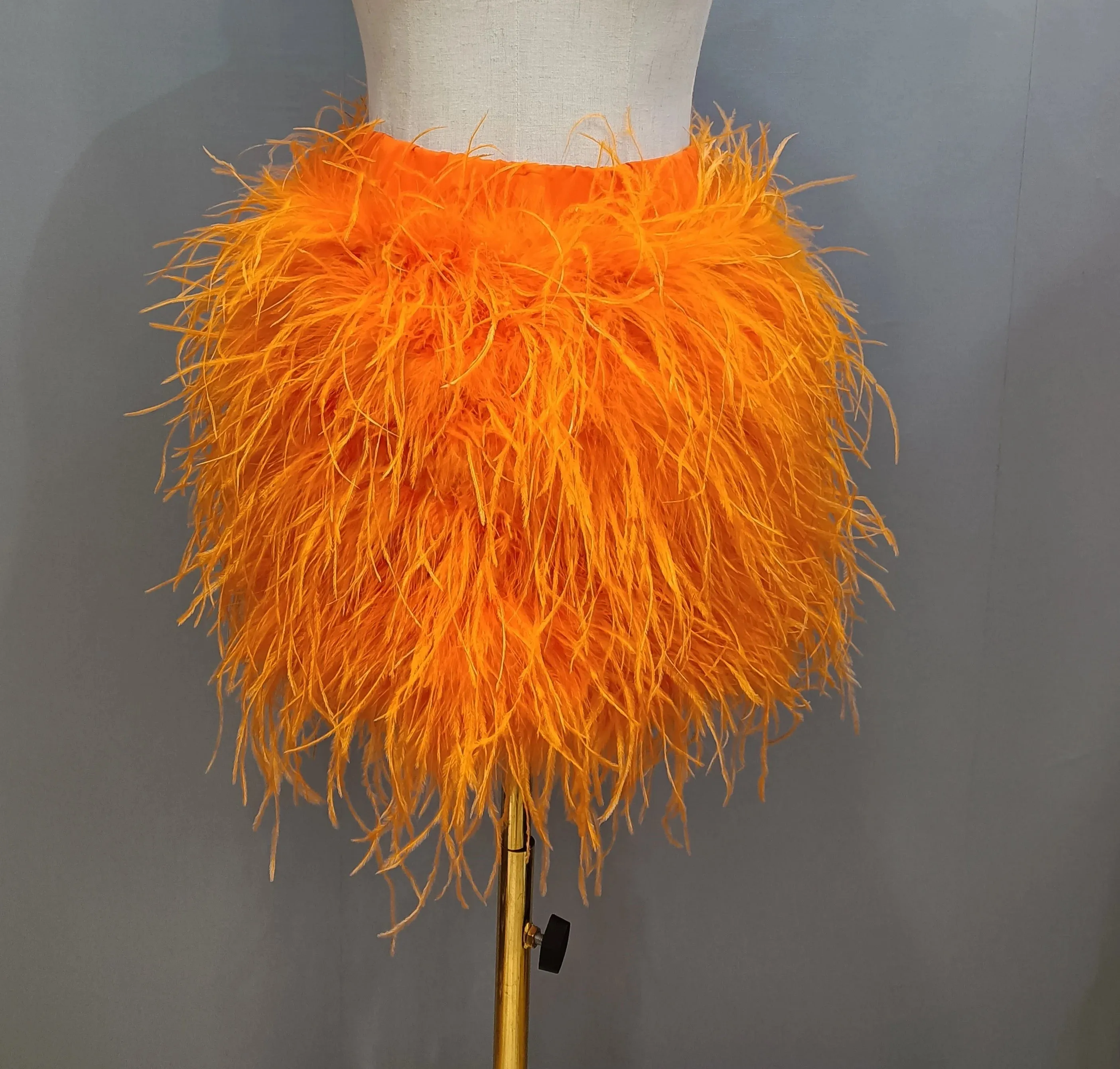 Mya - Ostrich Feather Skirt