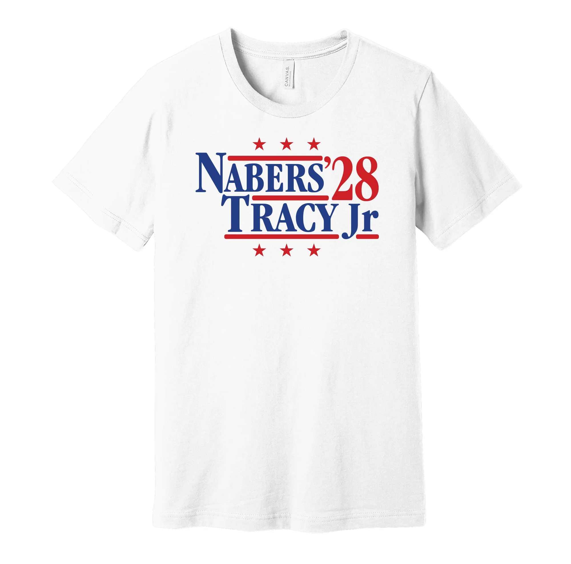 Nabers & Tracy Jr '24 - New York Football Legends Political Campaign Parody T-Shirt - Hyper Than Hype Shirts