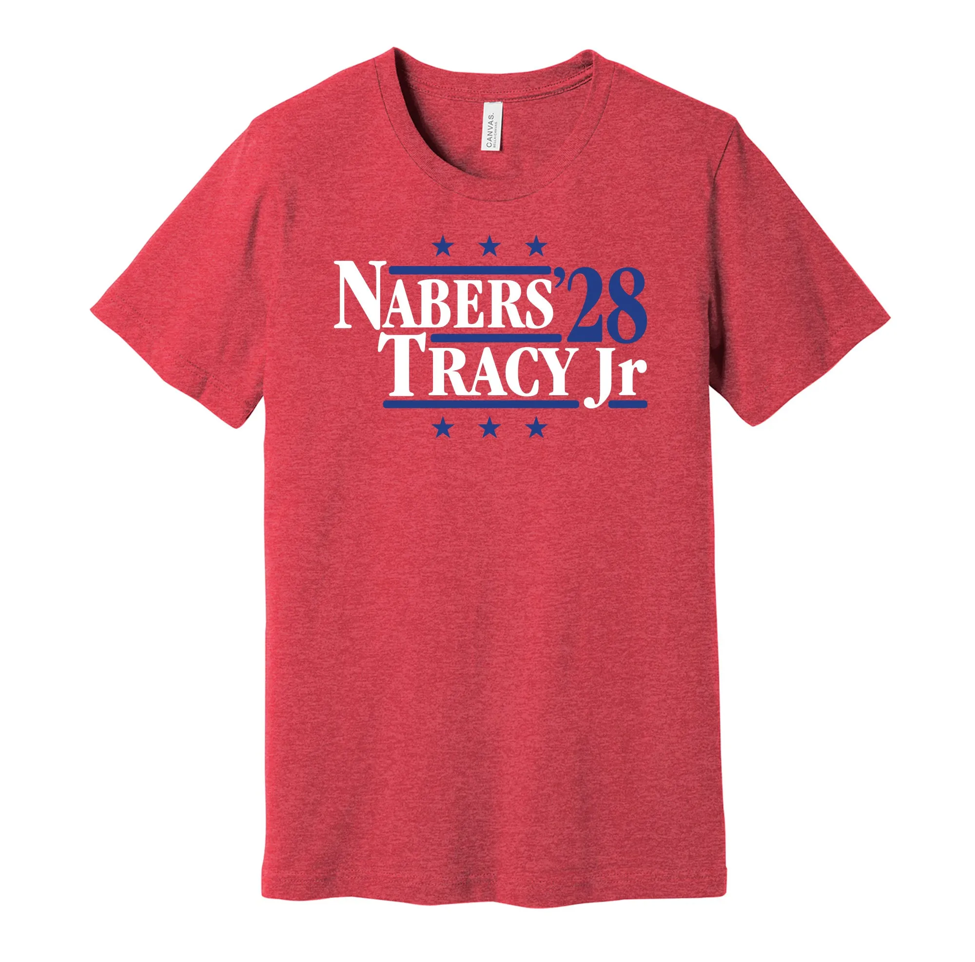 Nabers & Tracy Jr '24 - New York Football Legends Political Campaign Parody T-Shirt - Hyper Than Hype Shirts