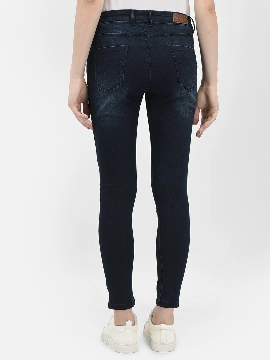 Navy Blue Skinny and Stretchable Jeans