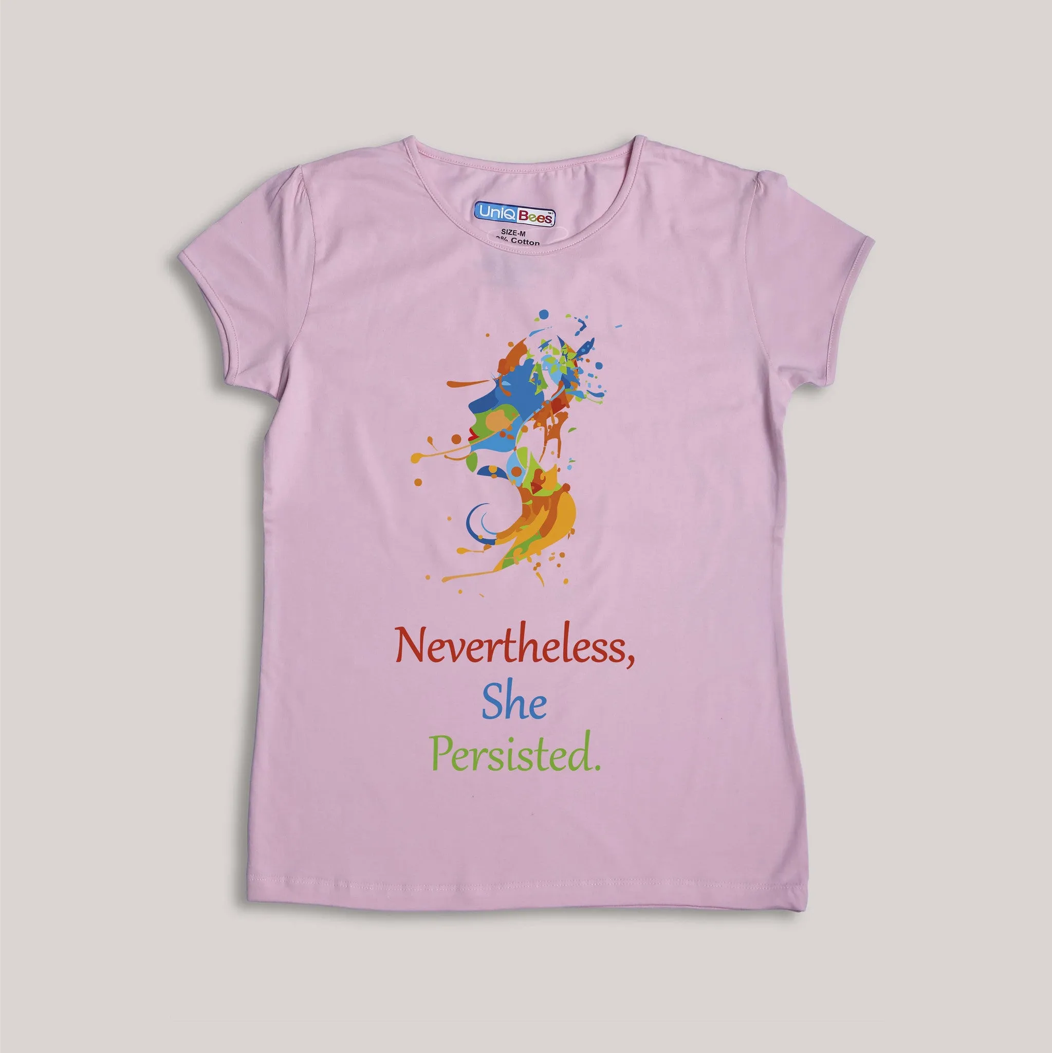Nevertheless, She Persisted. T-shirt. Support Women's March on 8th.