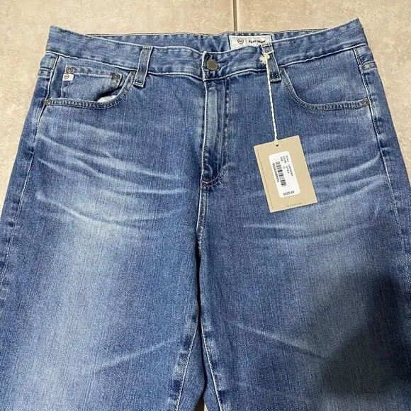 NEW AG Jeans Adriano Goldschmied Saige 33x33 High-Rise Straight Denim Jean AG-ED