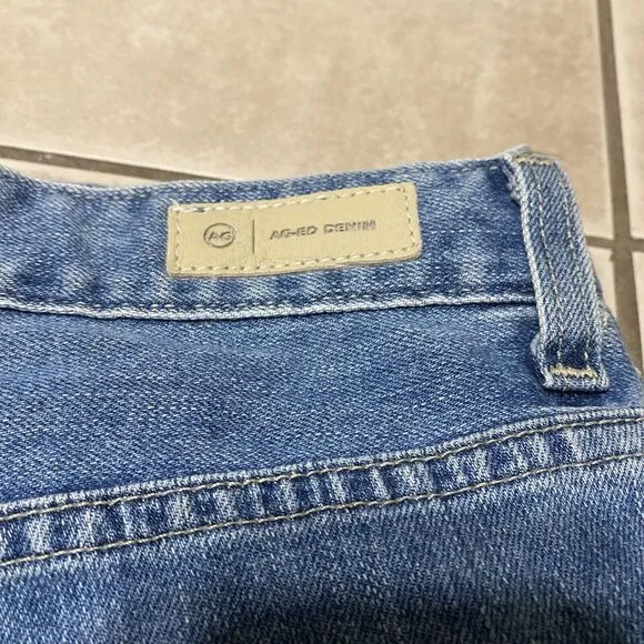 NEW AG Jeans Adriano Goldschmied Saige 33x33 High-Rise Straight Denim Jean AG-ED