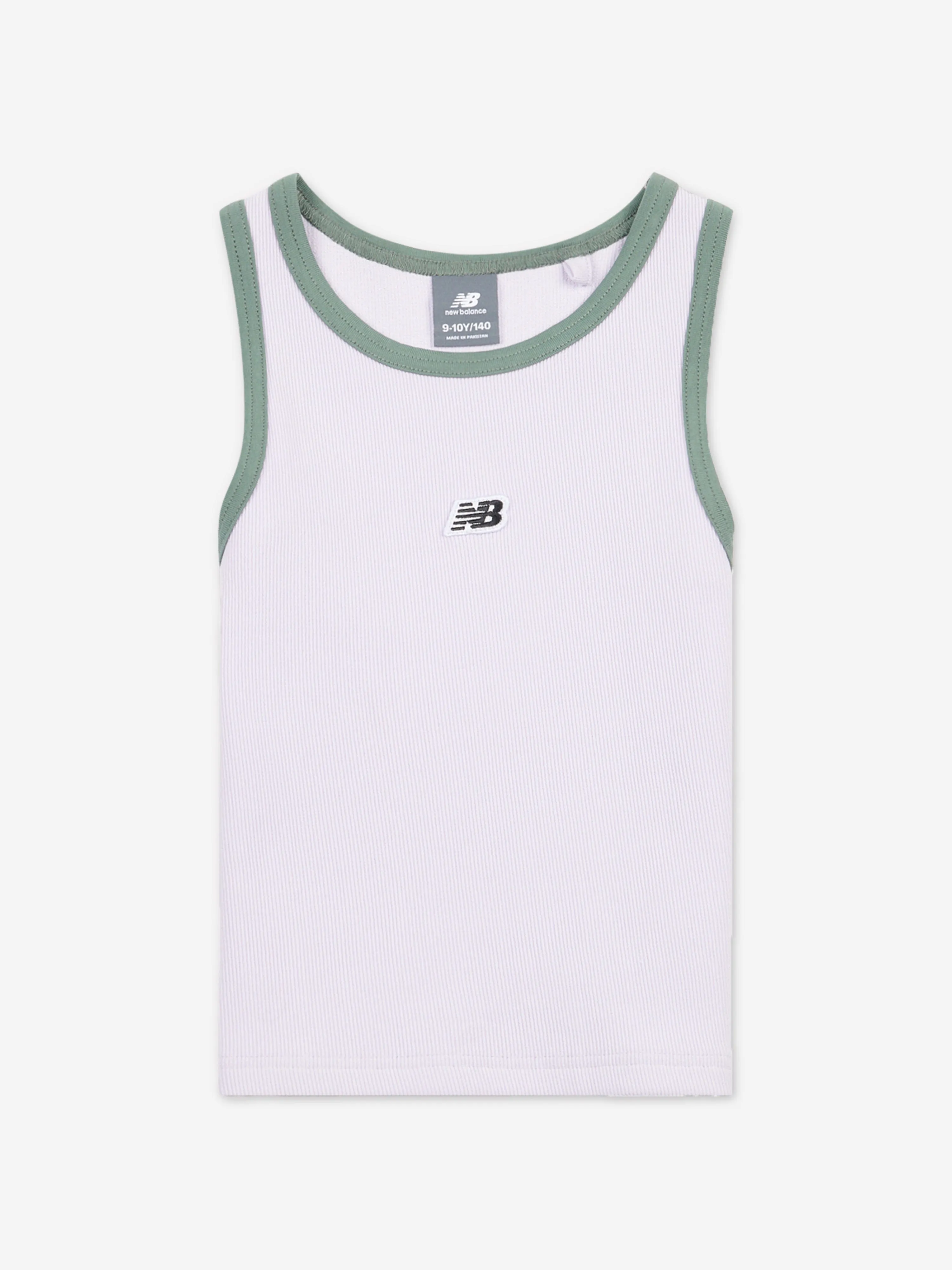 New Balance Girls Premium Rib Vest Top in Purple