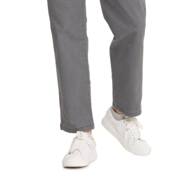 NEW BASS OUTDOORS Anywhere Slim Straight Canvas women Ankle Pants High rise 253
