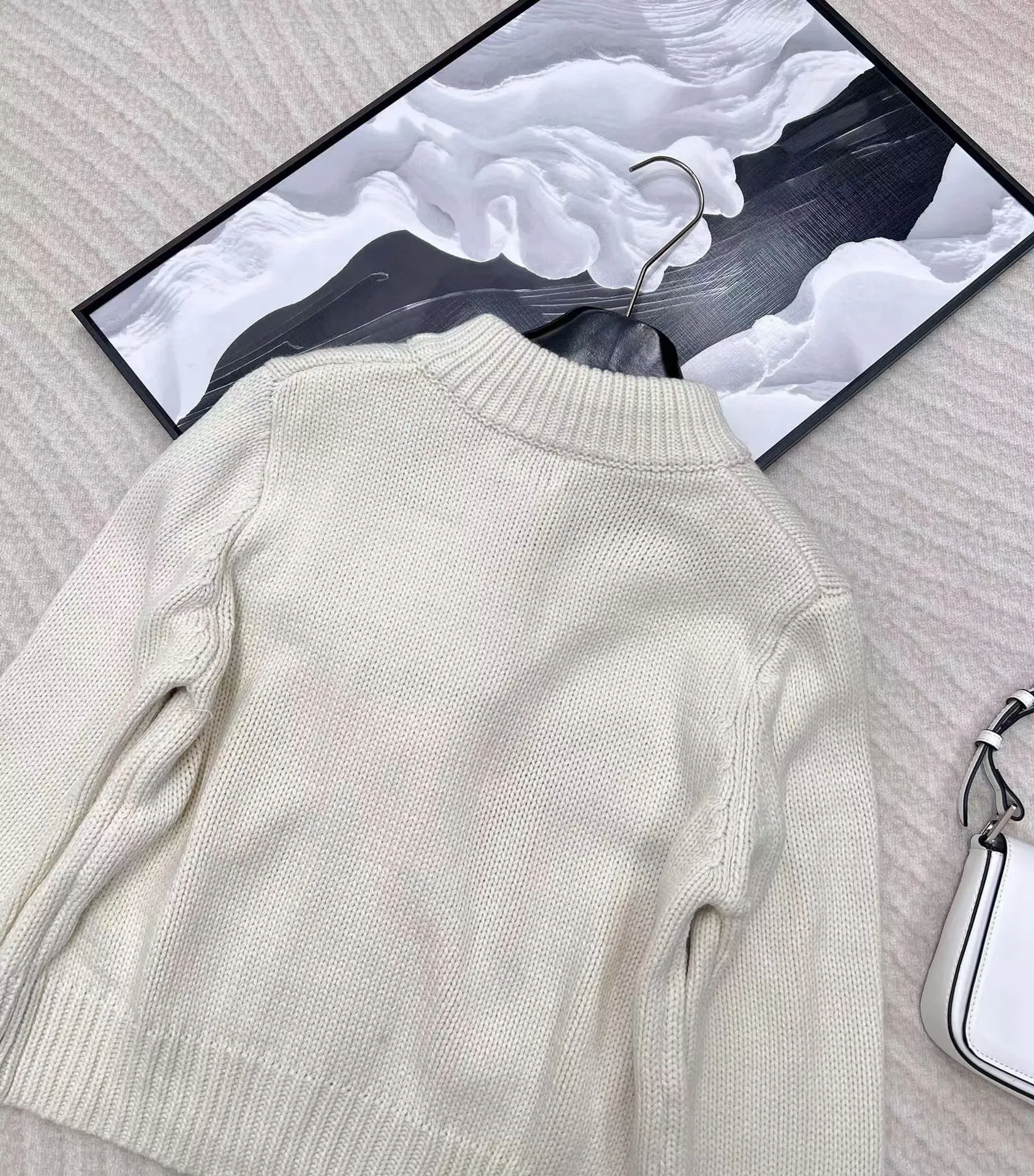 New knitted sweater jacket