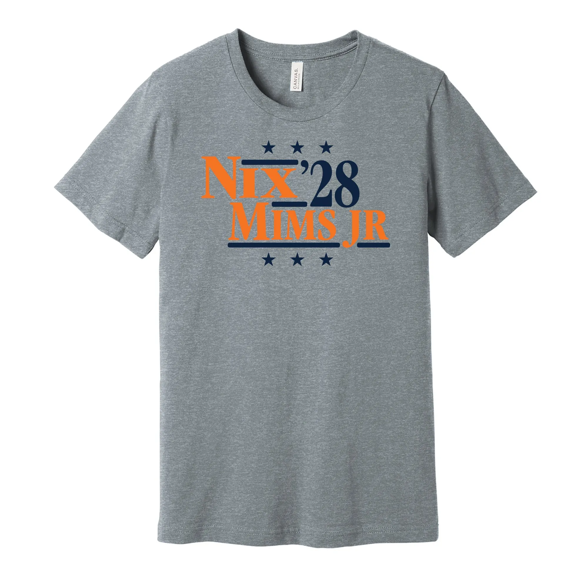 Nix & Mims Jr '28 - Denver Football Legends Political Campaign Parody T-Shirt - Hyper Than Hype Shirts