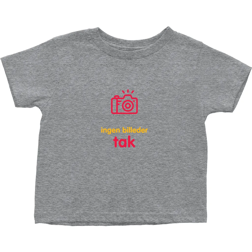 No Photos Toddler T-shirts (Danish)
