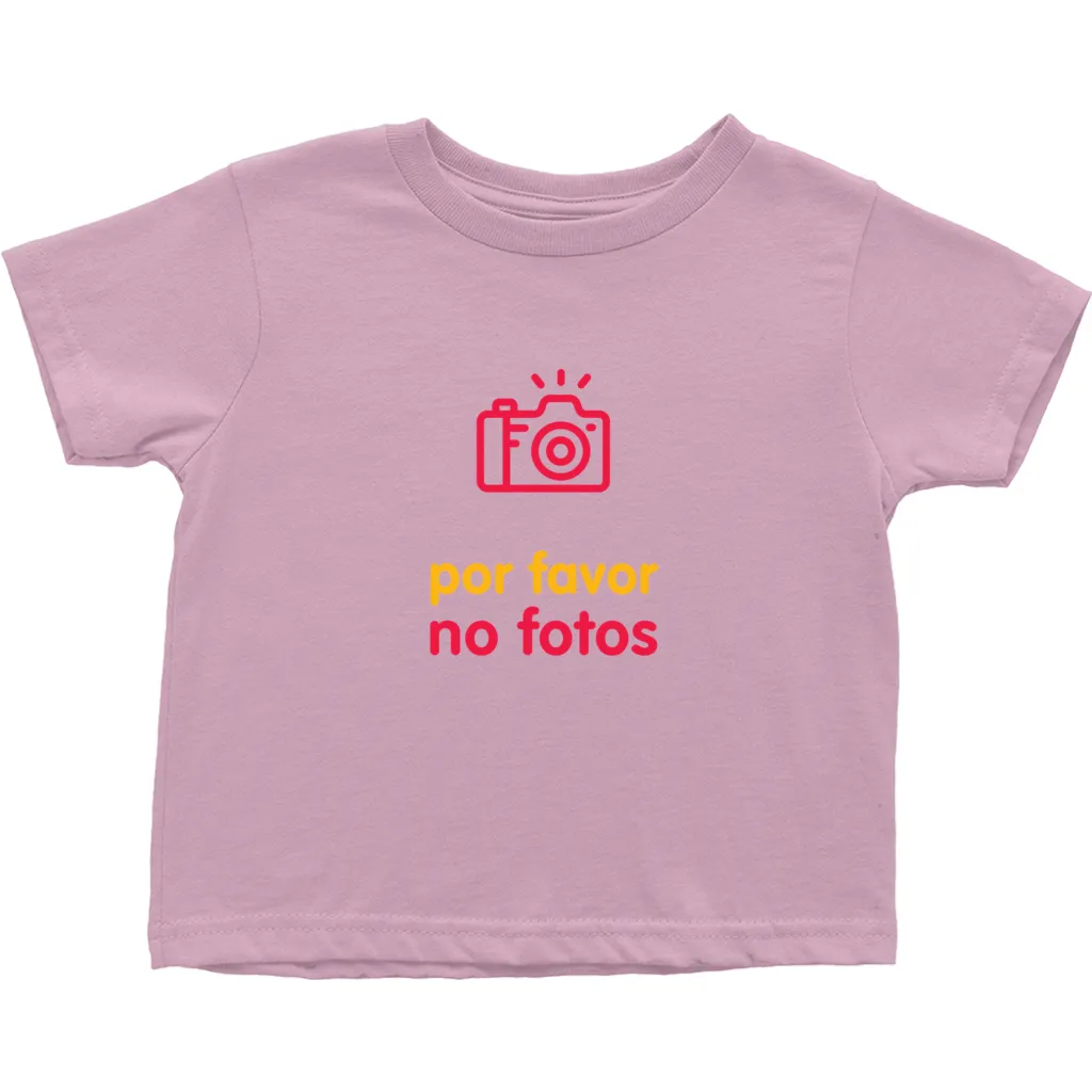 No Photos Toddler T-Shirts (Spanish)