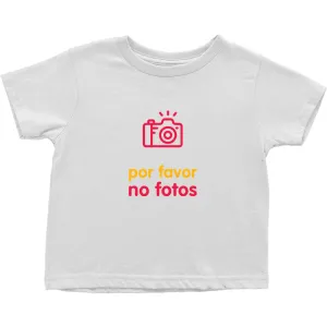 No Photos Toddler T-Shirts (Spanish)