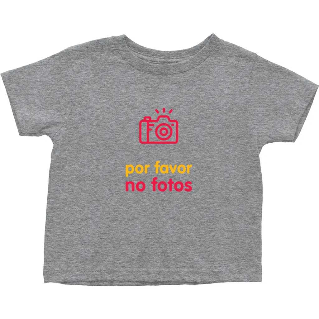 No Photos Toddler T-Shirts (Spanish)