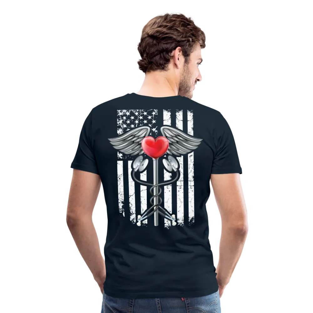 Nurse Flag Men's Premium T-Shirt (CK1821)