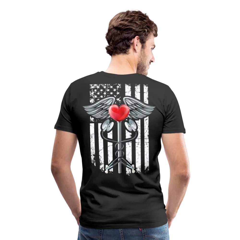 Nurse Flag Men's Premium T-Shirt (CK1821)