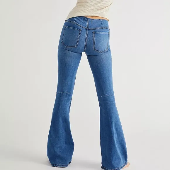 NWT Free People Penny Pull On Jeans in Sapphire Sz 27 Z91