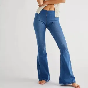 NWT Free People Penny Pull On Jeans in Sapphire Sz 27 Z91