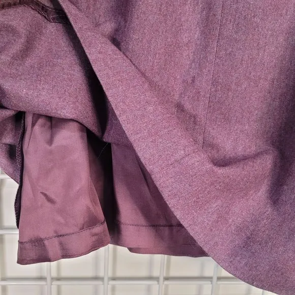 NWT Vintage 80s Wool Skirt Purple with Pockets size 8