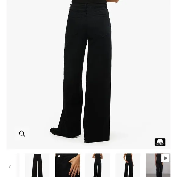 NWT We Wore What Wide Leg High Rise jeans size 24