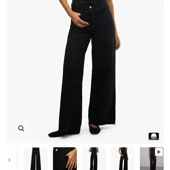 NWT We Wore What Wide Leg High Rise jeans size 24