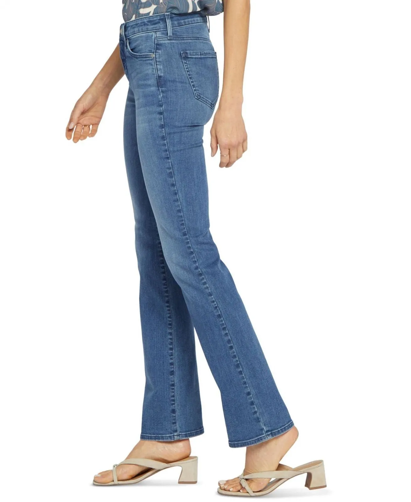 NYDJ Womens Marilyn Straight Leg Jeans MMSLMS2299 Sweetbay Blue 4
