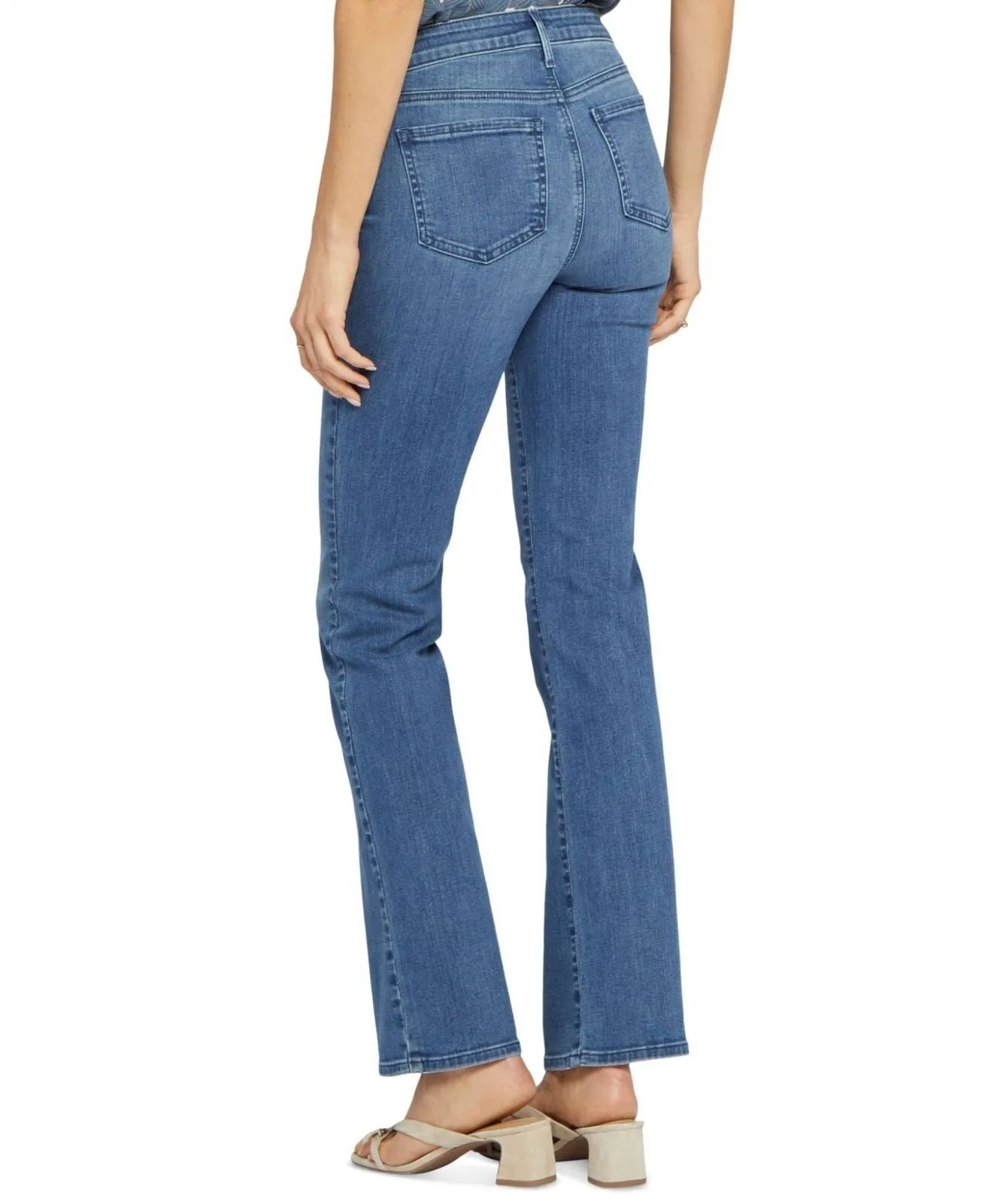 NYDJ Womens Marilyn Straight Leg Jeans MMSLMS2299 Sweetbay Blue 4