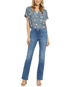 NYDJ Womens Marilyn Straight Leg Jeans MMSLMS2299 Sweetbay Blue 4