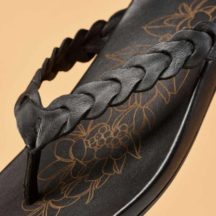 OluKai Lei Sandal - Lava Rock/Lava Rock