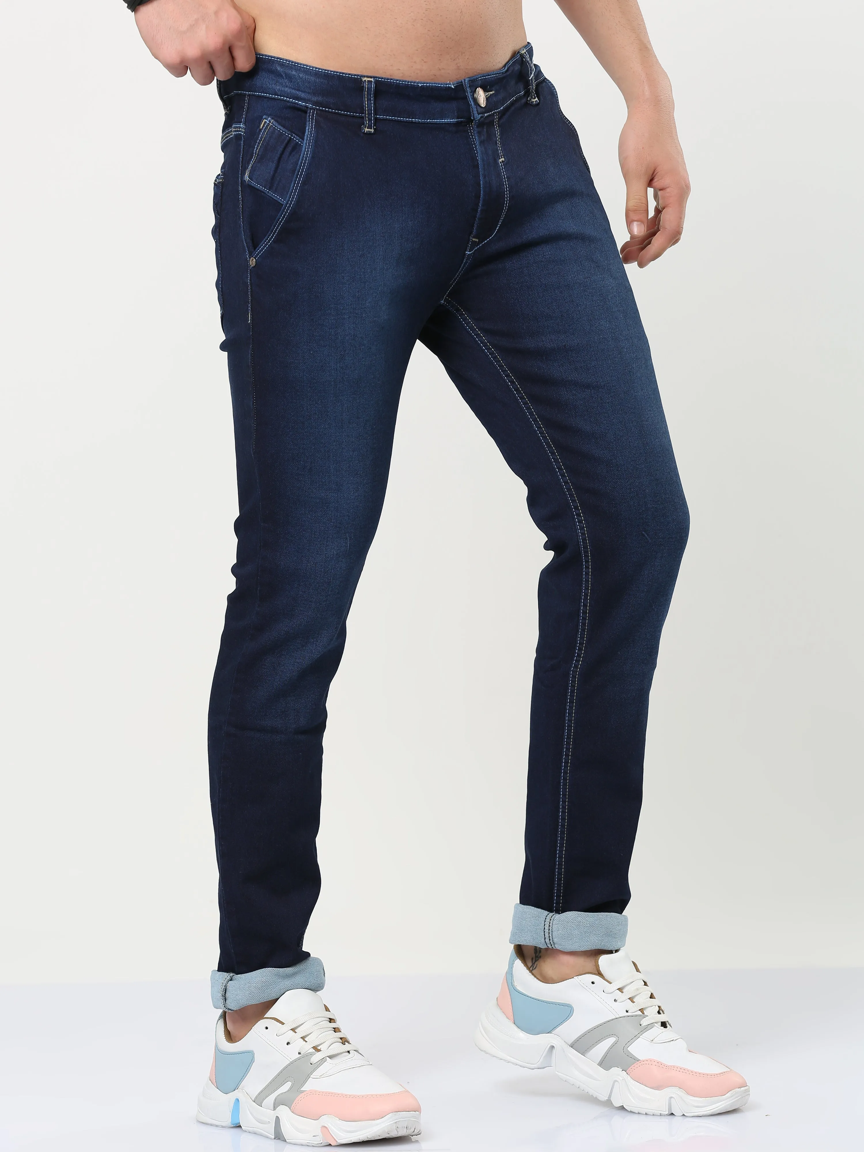 Onfire Plus Size Slim Fit Dark Blue A/646/1