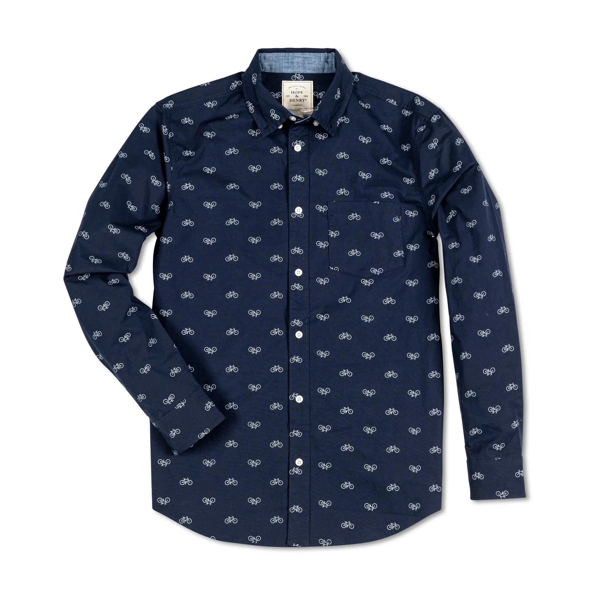 Organic Stretch Poplin Button Down Shirt