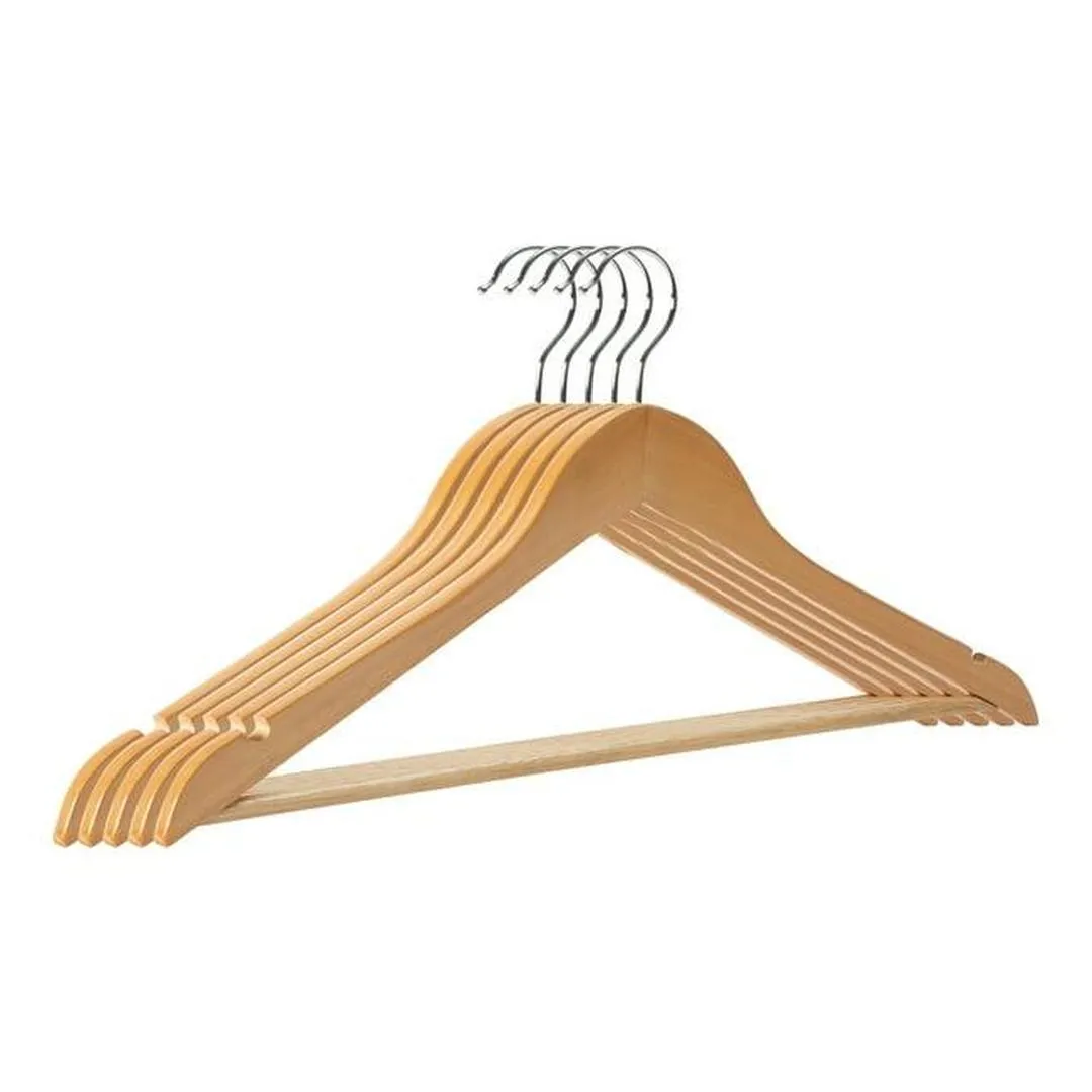 Organize It All 5 Pack Solid Wood Hangers