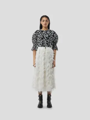 Orso Skirt in White Feather