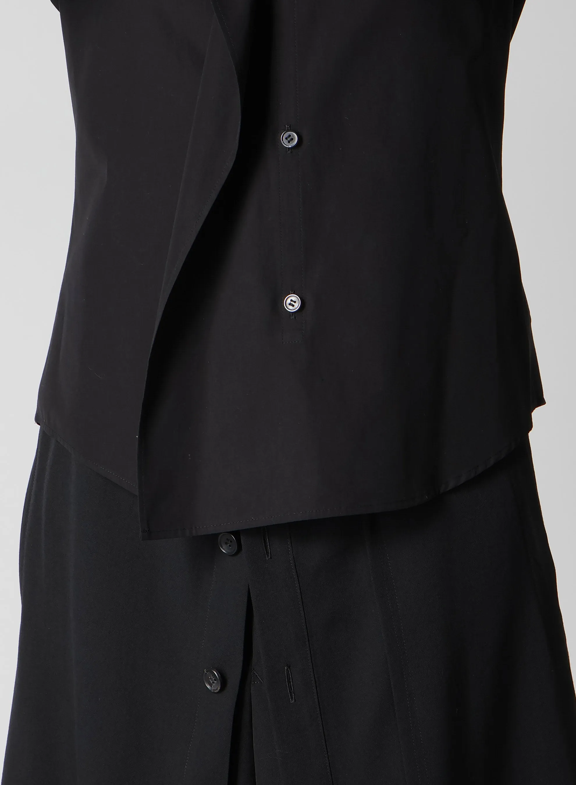 P・100/2 BROAD RUFFLE DETAIL SHIRT