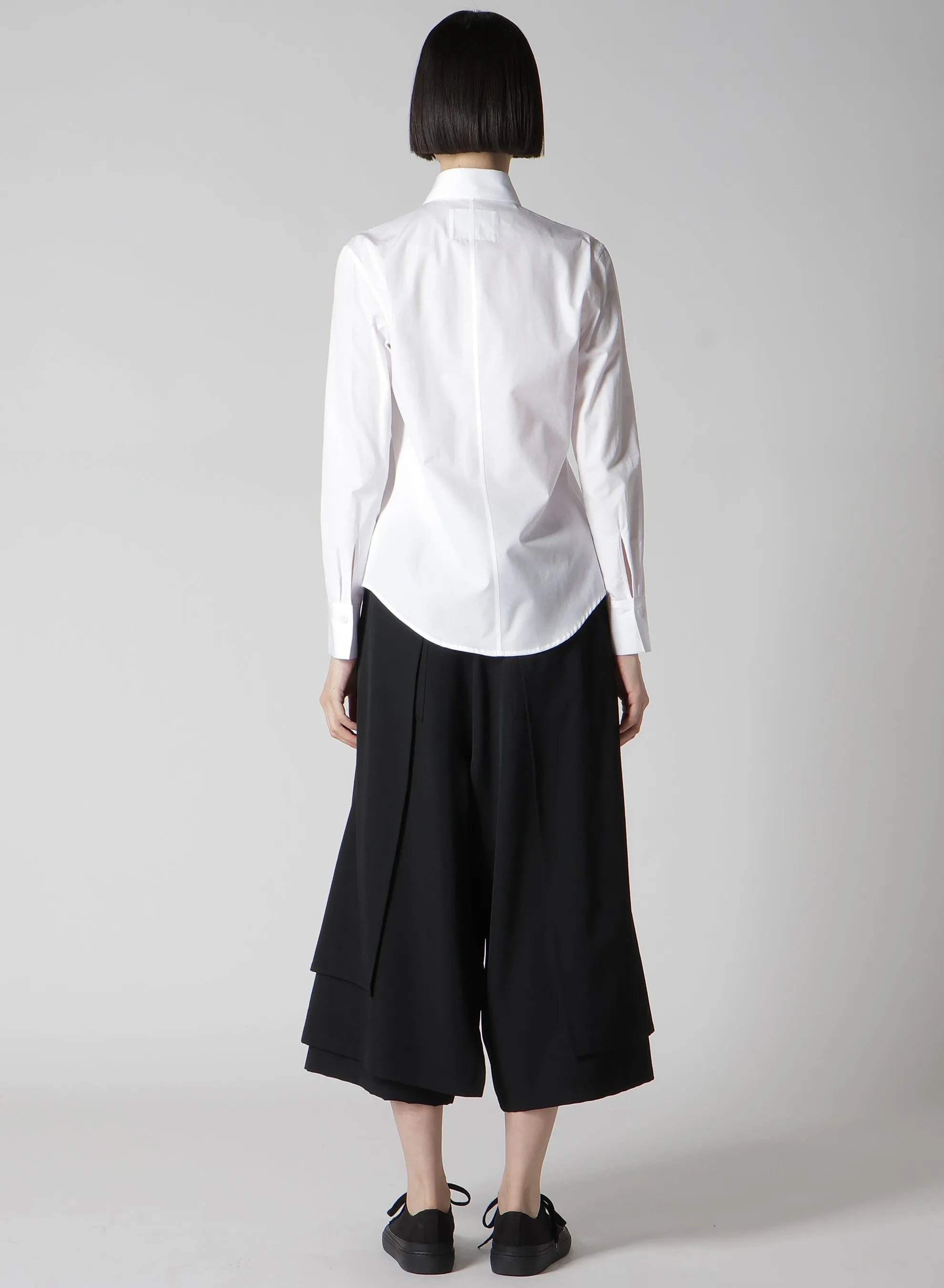 P・100/2 BROAD RUFFLE DETAIL SHIRT