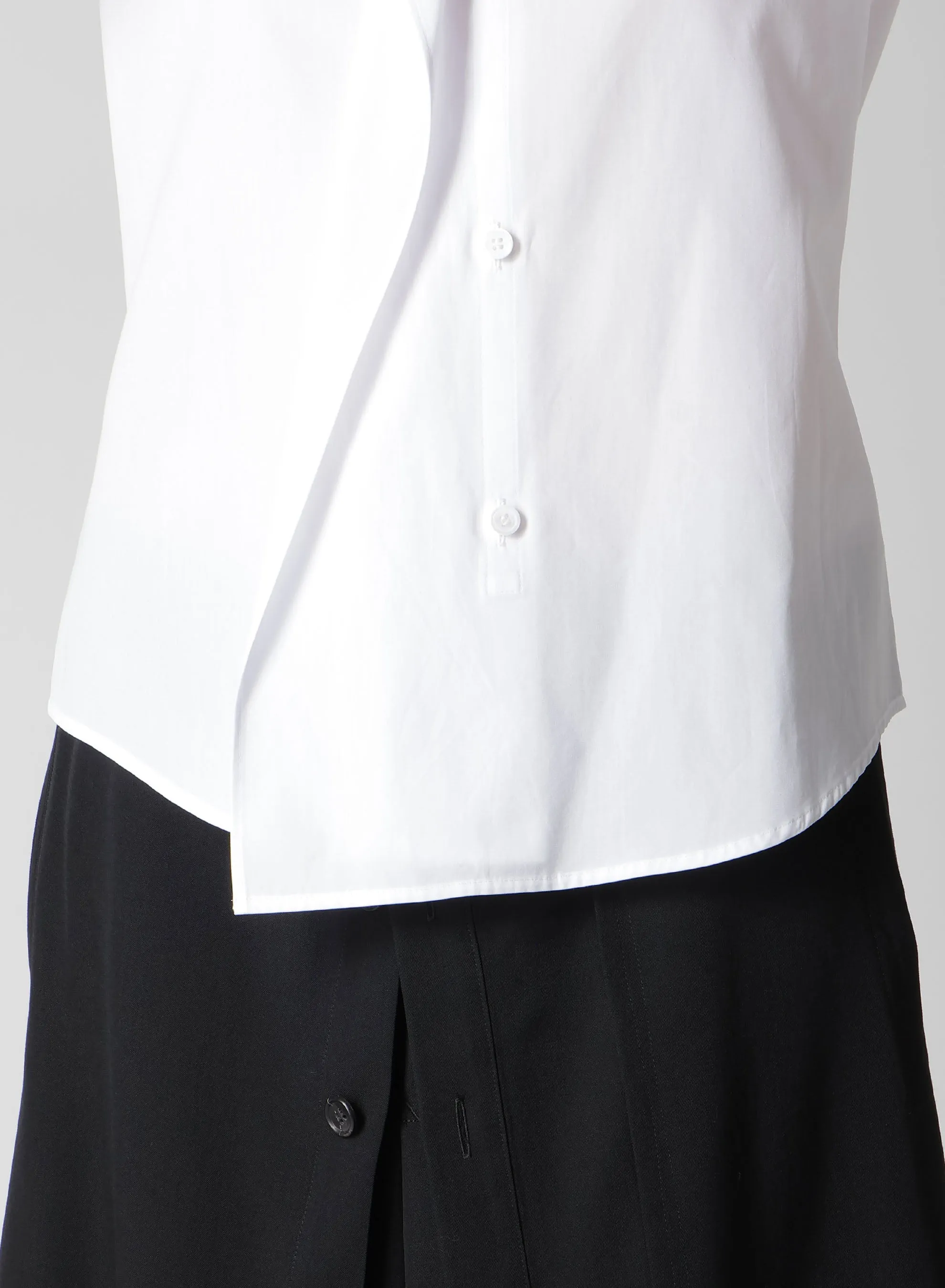 P・100/2 BROAD RUFFLE DETAIL SHIRT