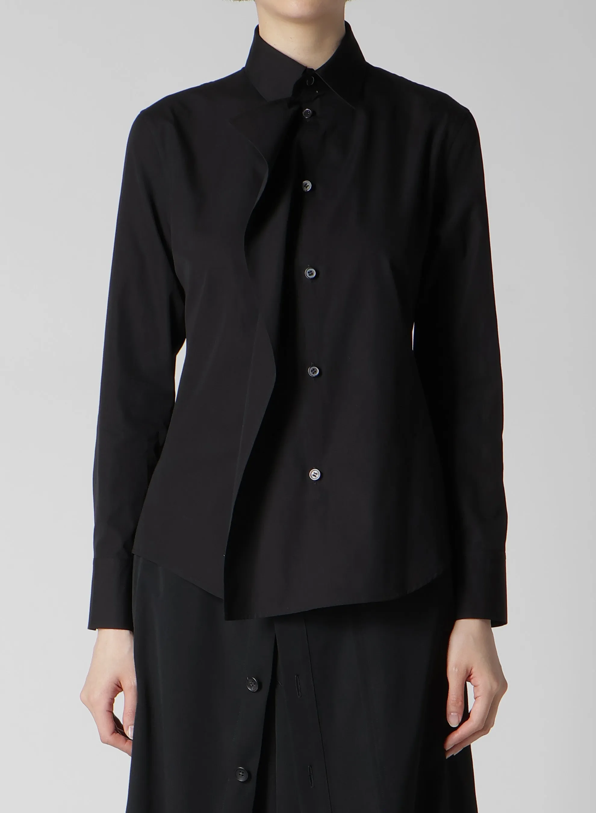 P・100/2 BROAD RUFFLE DETAIL SHIRT