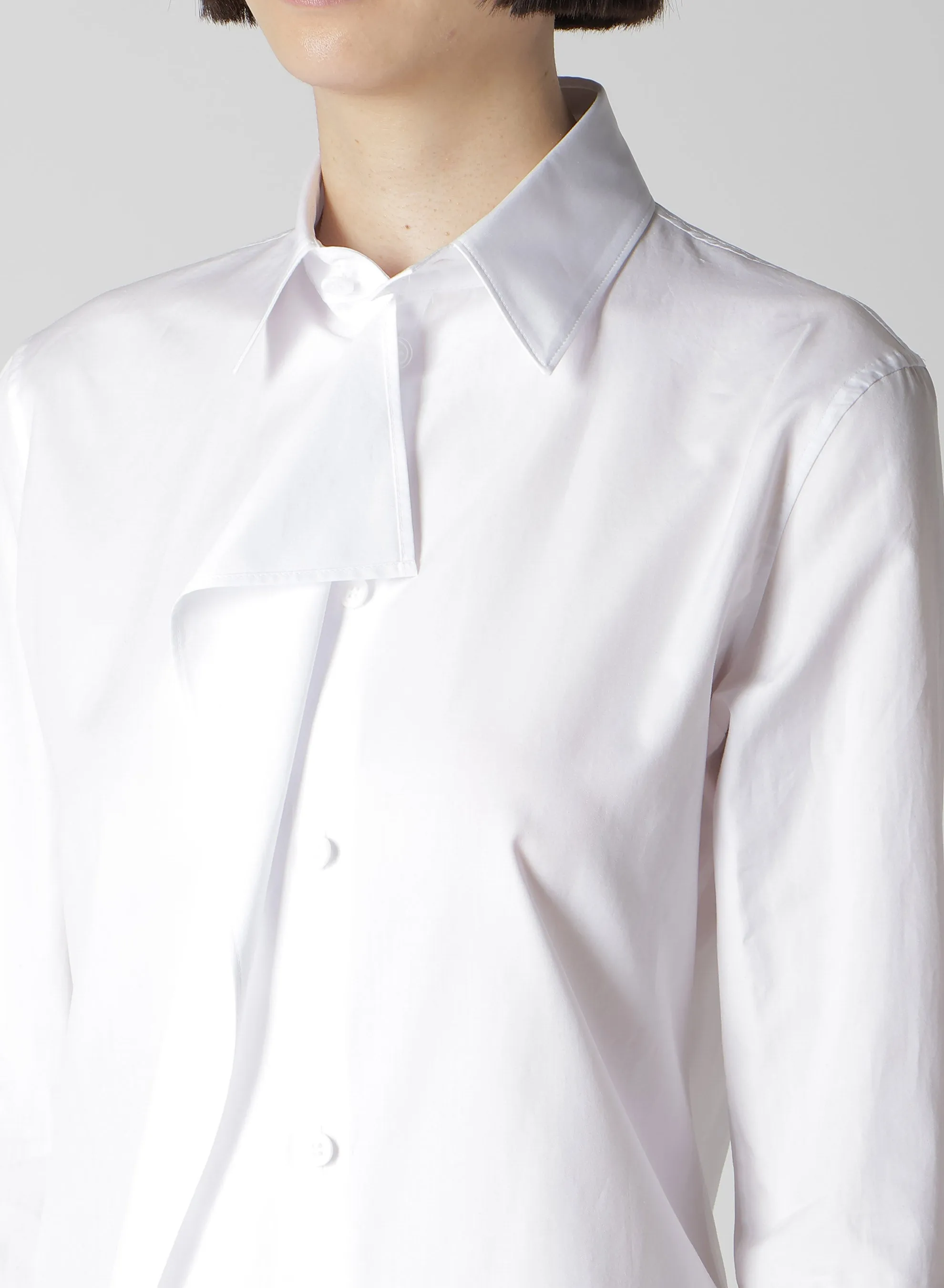 P・100/2 BROAD RUFFLE DETAIL SHIRT
