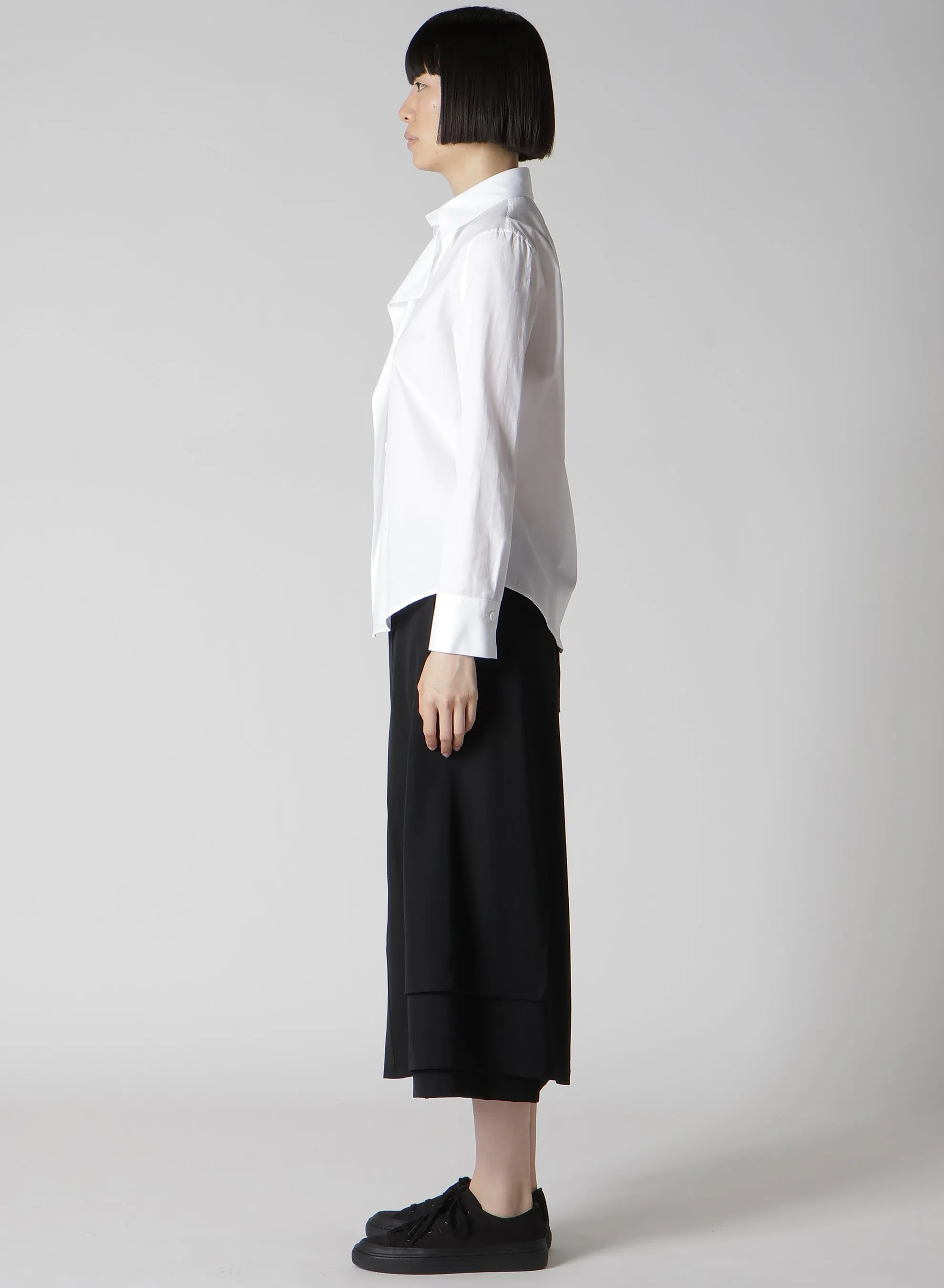 P・100/2 BROAD RUFFLE DETAIL SHIRT