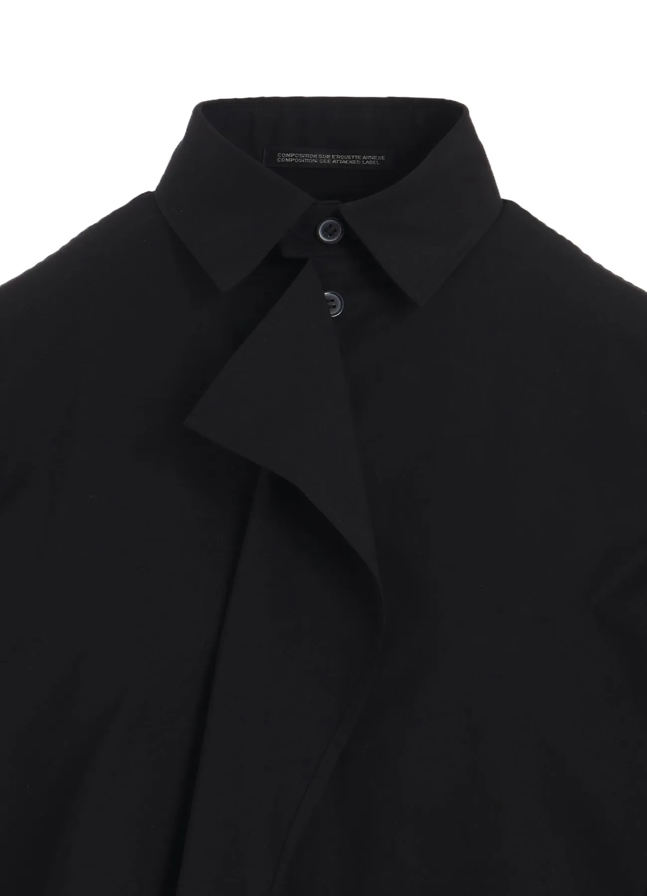 P・100/2 BROAD RUFFLE DETAIL SHIRT