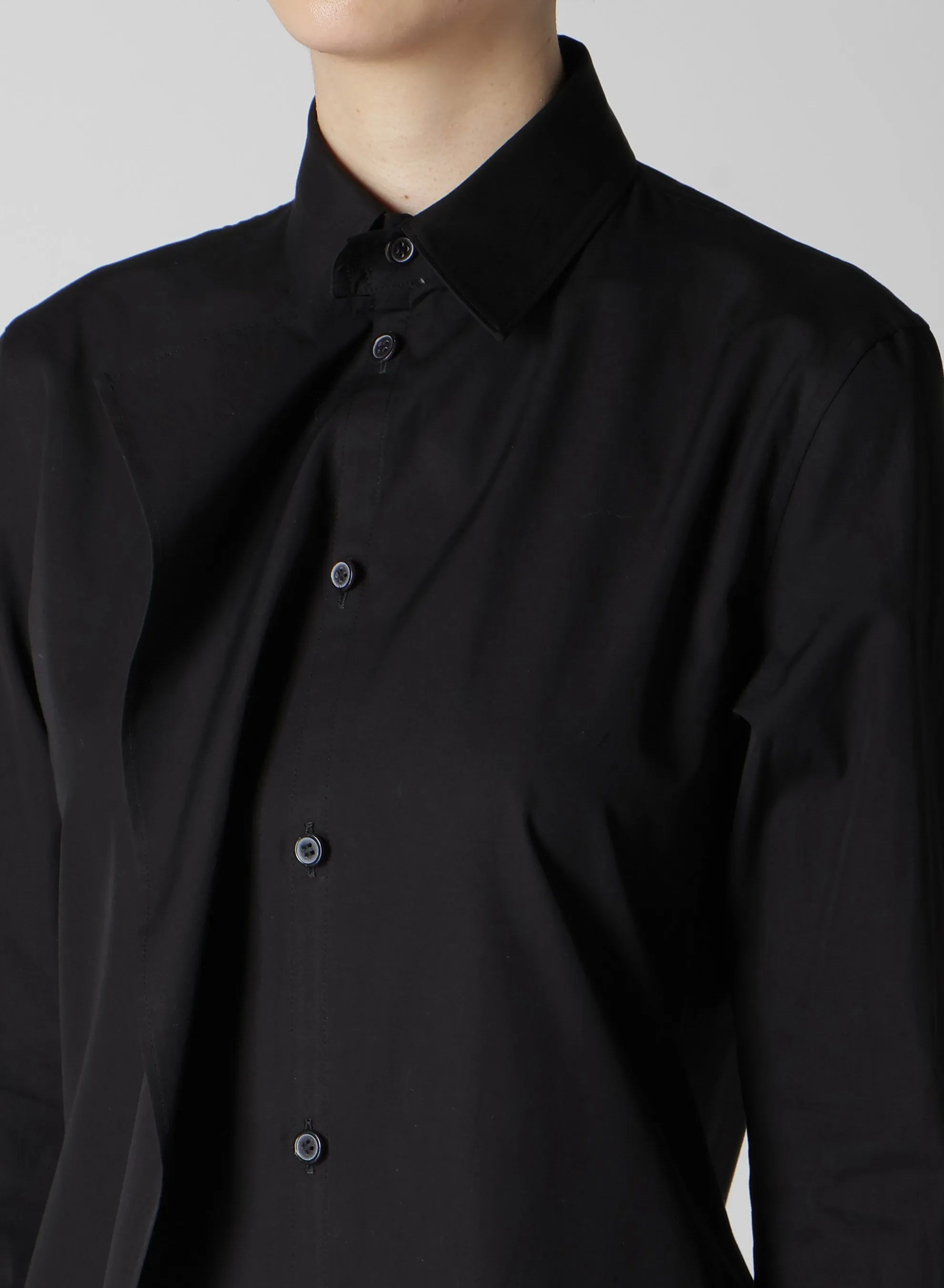 P・100/2 BROAD RUFFLE DETAIL SHIRT