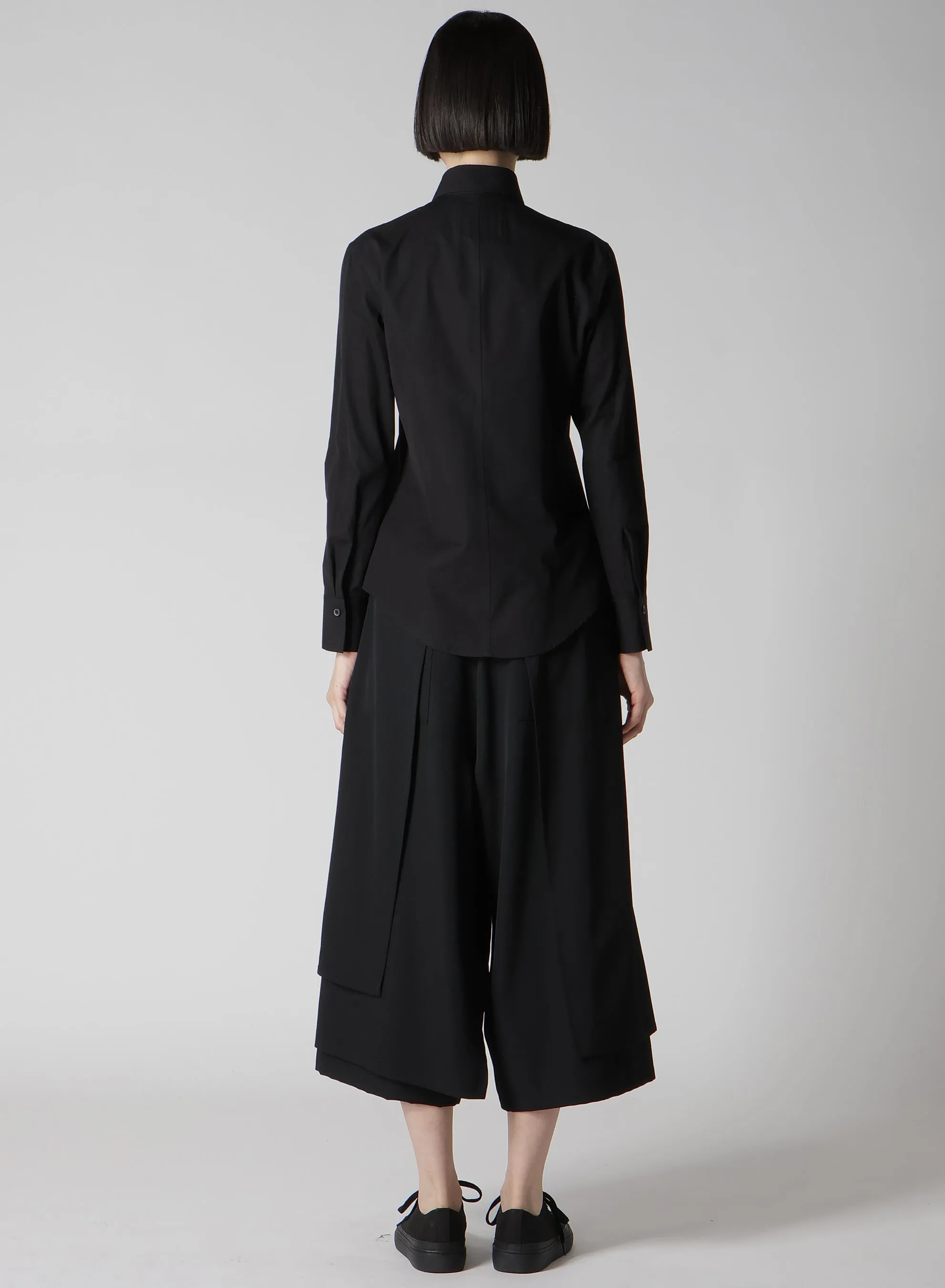 P・100/2 BROAD RUFFLE DETAIL SHIRT