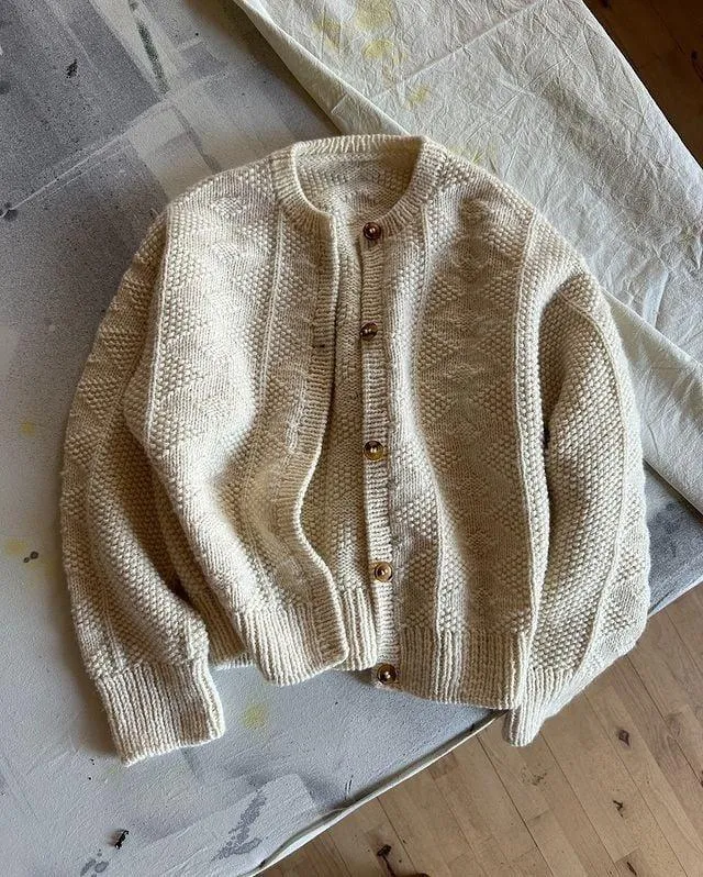 Pauline™ | Textured Knit Long Sleeve Cardigan