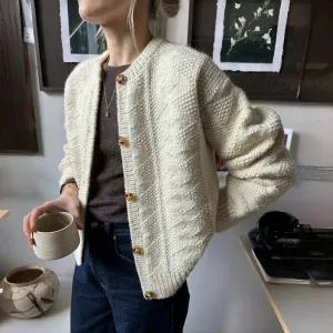 Pauline™ | Textured Knit Long Sleeve Cardigan