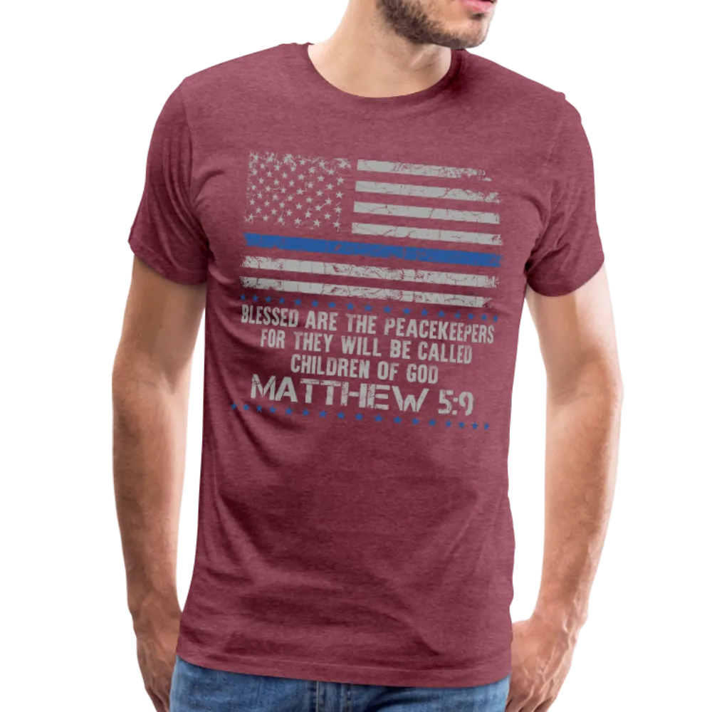 Peacekeepers Matthew 5:9 Men's Premium T-Shirt (CK1492)