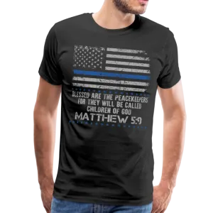 Peacekeepers Matthew 5:9 Men's Premium T-Shirt (CK1492)