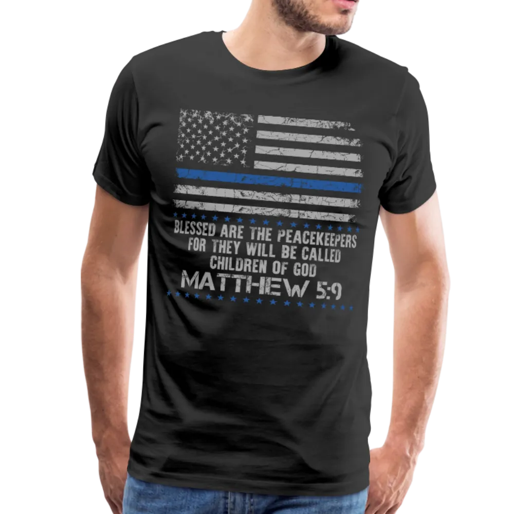 Peacekeepers Matthew 5:9 Men's Premium T-Shirt (CK1492)