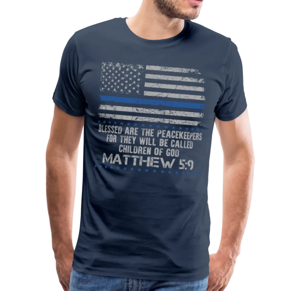 Peacekeepers Matthew 5:9 Men's Premium T-Shirt (CK1492)