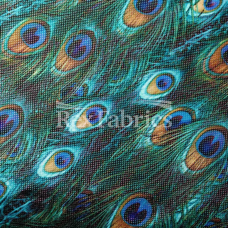 Peacock Reaction Prints - Poly Spandex Print