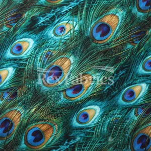 Peacock Reaction Prints - Poly Spandex Print